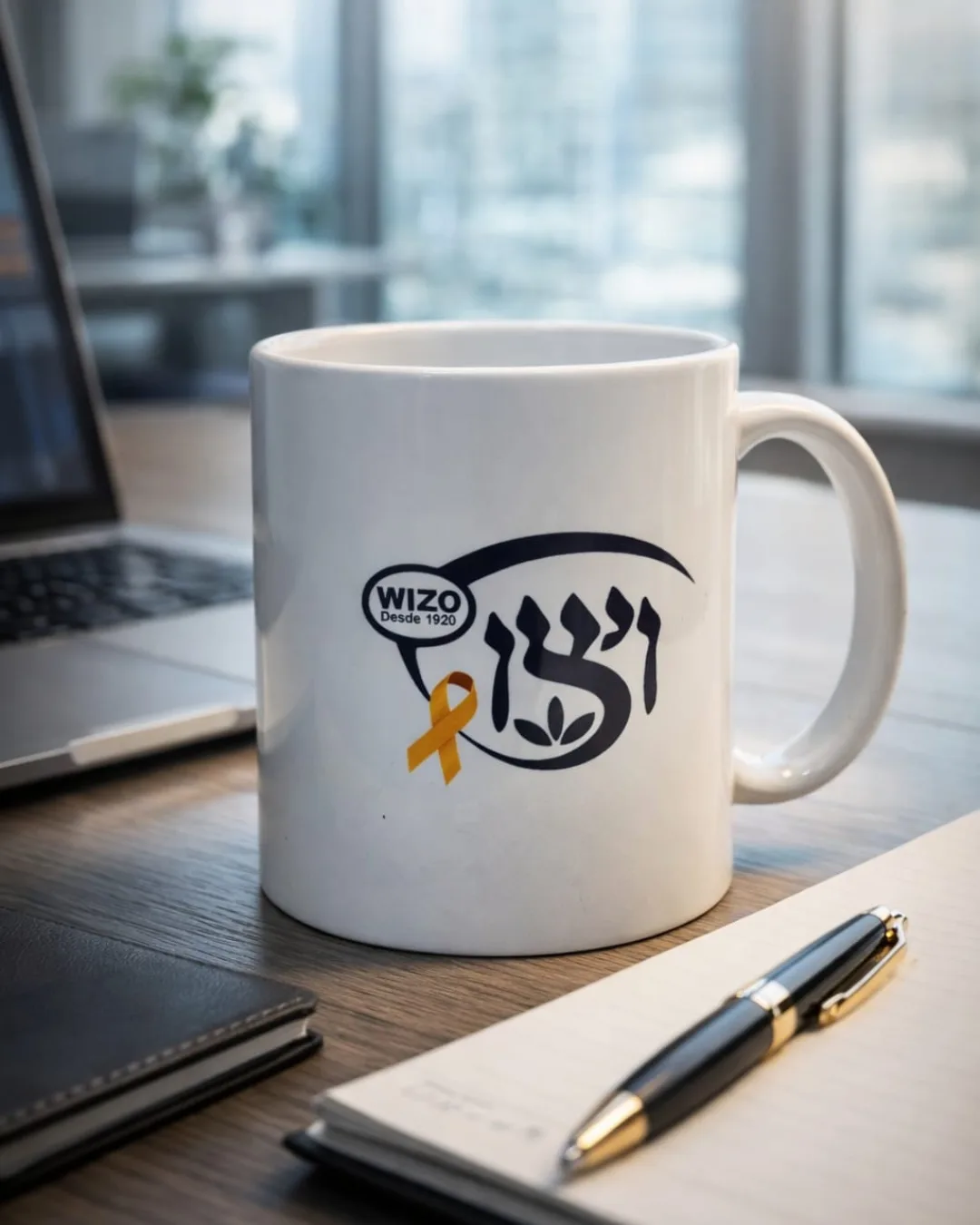 Variedad de artículos promocionales personalizados de SEBIL — tazas, plumas, termos, llaveros y libretas con branding corporativo